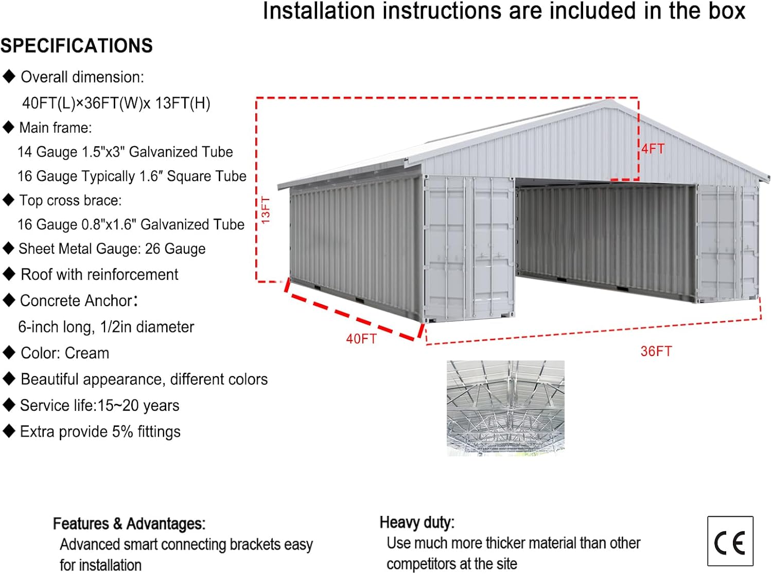 40x36 steel roof kit worth it,should I buy a 40x36 steel roof kit,40x36 steel roof kit pros cons,best steel roof kit for containers,TTBKA steel roof kit honest,40x36 steel roof kit vs alternatives unboxing and complete package contents