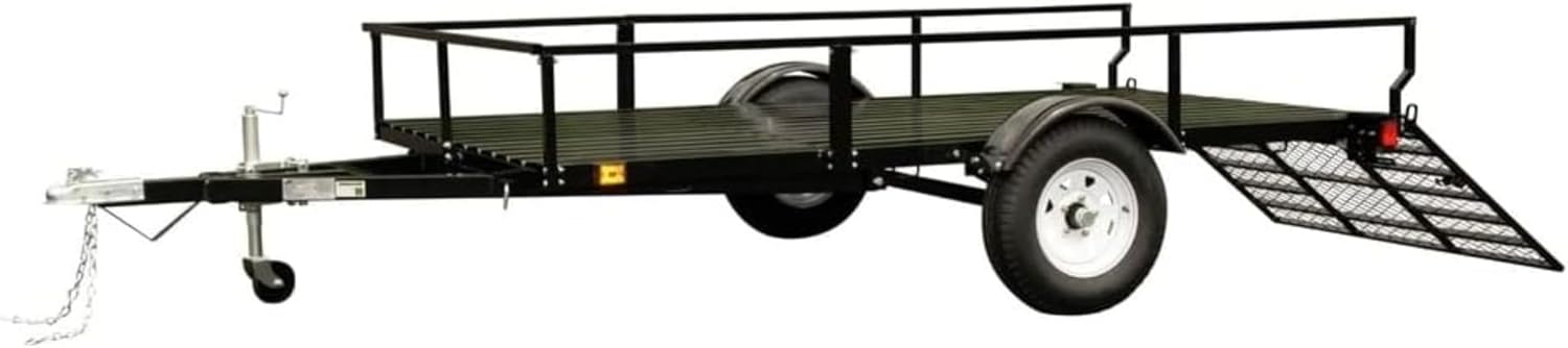 6x10 open rail trailer heavy duty,best utility hauler for towing,buy 6x10 steel trailer online,single axle trailer pros cons,heavy duty trailer worth buying,6x10 open rail vs enclosed trailer unboxing and complete package contents