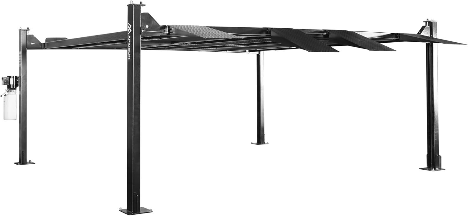 APlusLift 9000lb 4-post lift worth it,should I buy APlusLift 9000lb lift,APlusLift HW-9KDP pros cons,best 4-post double deck car lift,APlusLift 9000lb vs alternatives,APlusLift 9000lb worth buying performance testing and real-world results