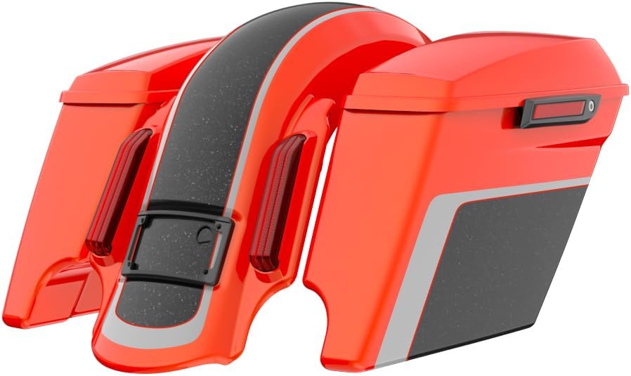 Advanblack color matched stretched bags,Harley stretched saddlebags pros cons,Advanblack bags vs stock Harley,color matched stretched bags worth buying,best Harley touring bags custom paint,should I buy Advanblack stretched saddlebags - detailed features and technical specifications
