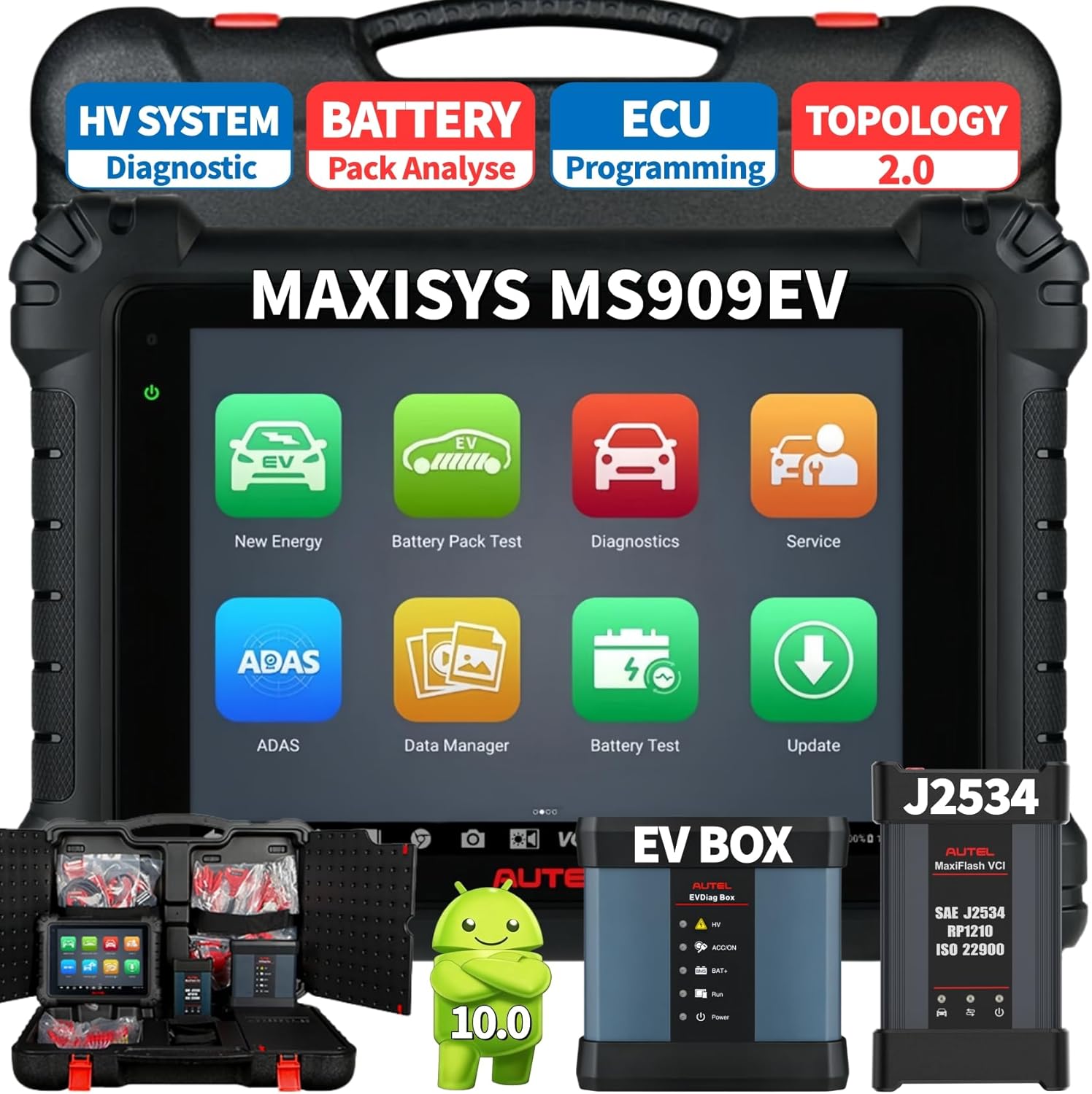 Autel MaxiSys MS909 EV buy deep dive into key features and technical specifications for professional workshops