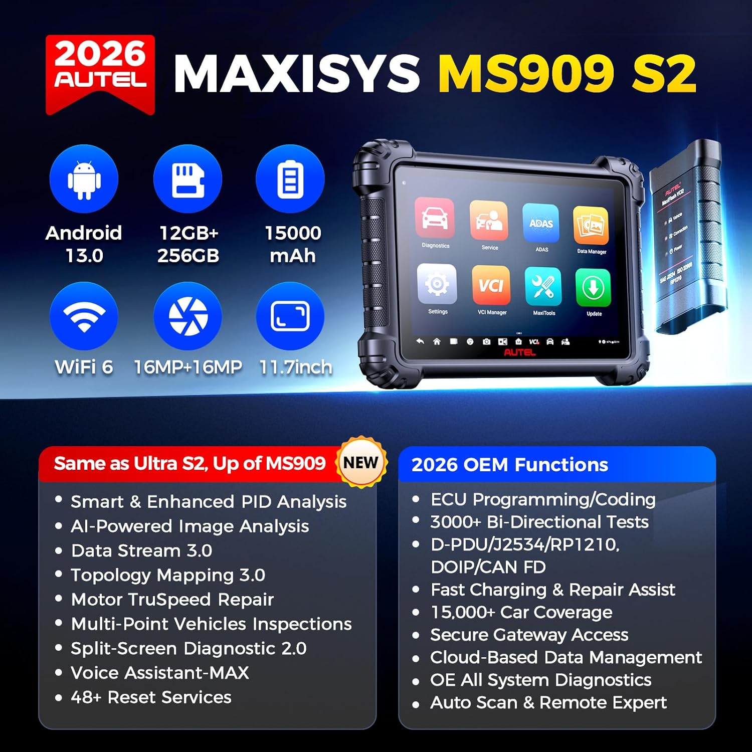 Autel MaxiSys MS909 S2, Autel MS909 S2 pros cons, Autel MS909 S2 vs Ultra, where to buy Autel MS909 S2, Autel MS909 S2 worth buying, best diagnostic scanner for shops unboxing and complete package contents