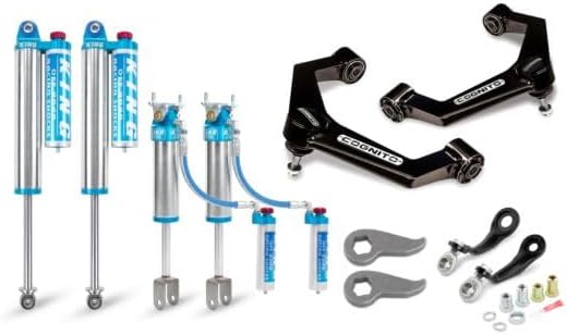 Cognito Motorsports 3-Inch Elite Leveling Kit,best leveling kit for Silverado 2500,Cognito Motorsports 3-inch lift kit pros cons,King 2.5 reservoir shocks worth buying,Cognito leveling kit vs alternatives,should I buy Cognito Elite Leveling Kit - detailed features and technical specifications