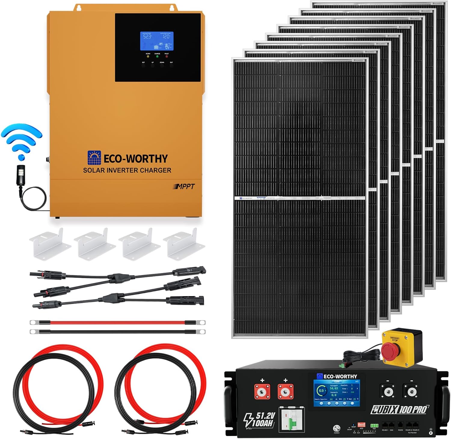 ECO-WORTHY 1600W solar kit,ECO-WORTHY solar panel system pros cons,off grid solar kit 48V worth buying,ECO-WORTHY 6.24KWh solar system experience,best 1600W solar panel kit for home,should I buy ECO-WORTHY solar kit - detailed features and technical specifications