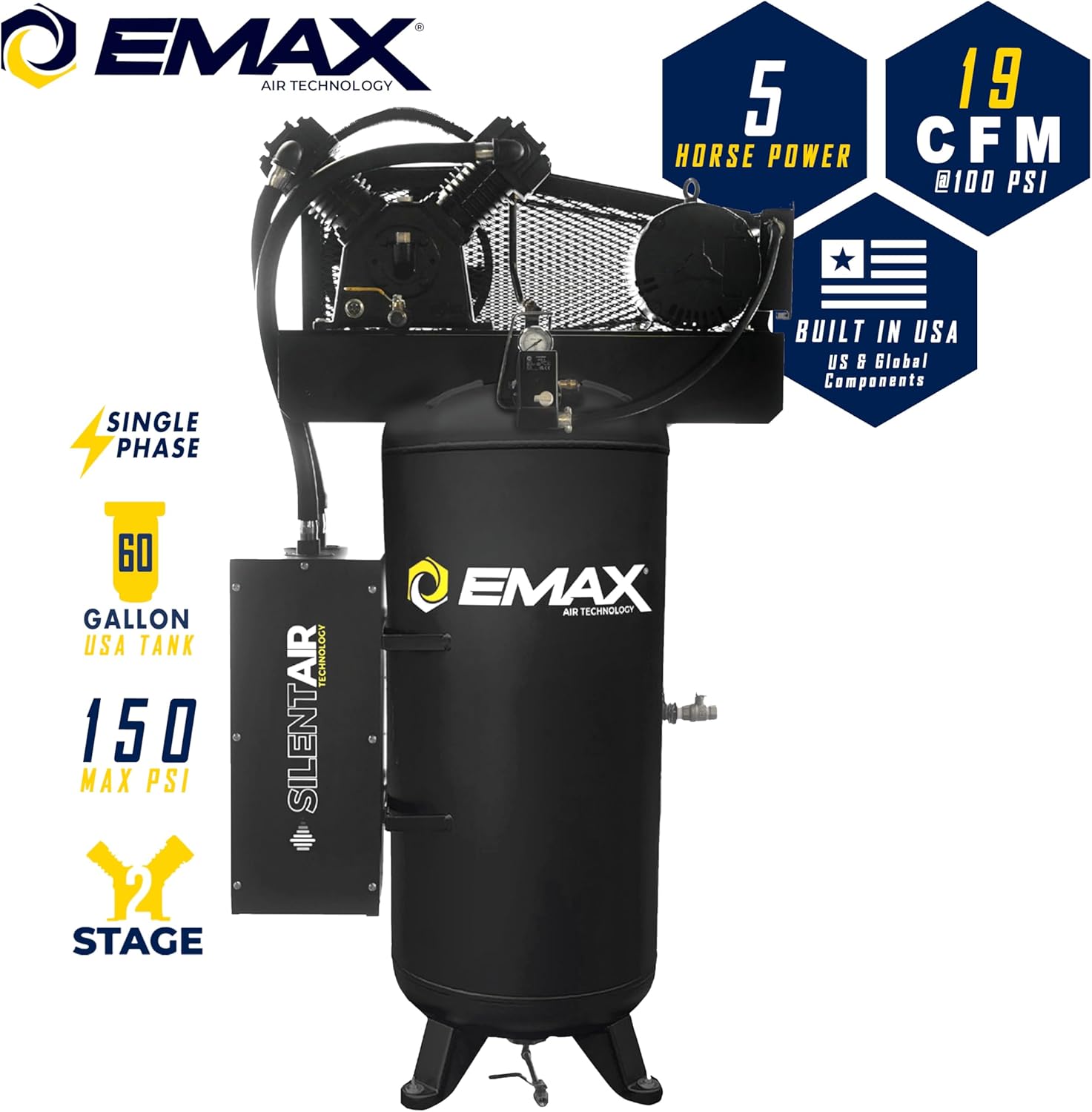 Step-by-step guide for EMAX silent air industrial compressor worth buying,should I buy EMAX ESS05V060V1,EMAX 5HP compressor pros cons,quiet industrial air compressor alternatives,EMAX 60 gallon compressor features,best silent air compressor for workshop - complete tutorial