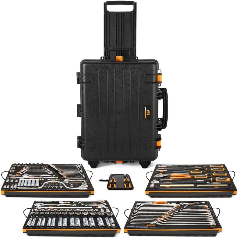 GEARWRENCH GWGMTK185 tool kit,best mechanics tool set,GEARWRENCH tool kit worth buying,should I buy GEARWRENCH GWGMTK185,military grade tool carrier,120XP ratcheting wrenches pros cons unboxing and complete package contents