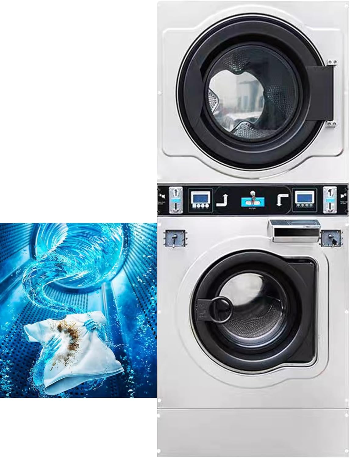 INTSUPERMAI washer dryer combo worth it,INTSUPERMAI coin op washer dryer pros cons,INTSUPERMAI commercial laundry machine,best stacked washer dryer for laundromat,INTSUPERMAI 12kg washer dryer,should I buy INTSUPERMAI laundry machine - detailed features and technical specifications