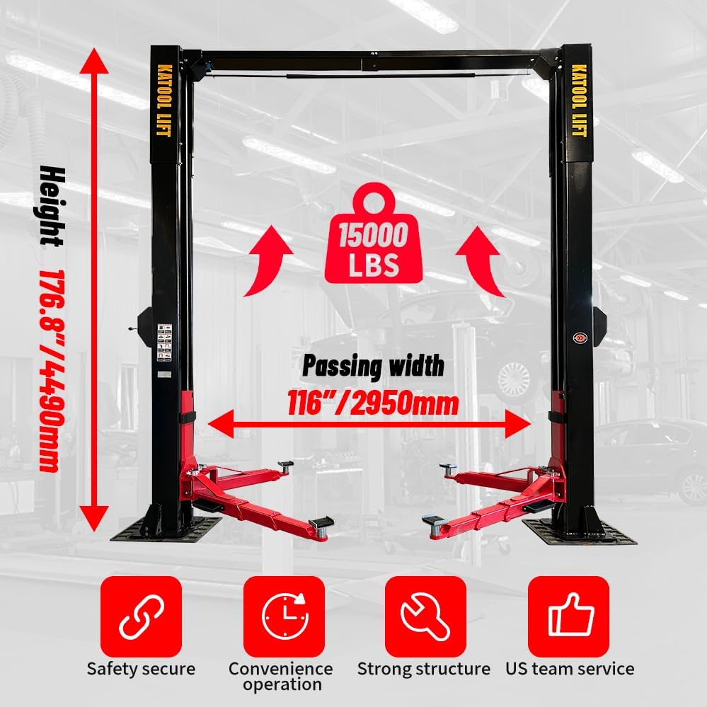 KATOOL 15000lbs 2 post lift worth it,should I buy KATOOL 2 post lift,KATOOL 15000lb lift pros cons,best 2 post lift for home garage,KATOOL vs other car lifts,KATOOL 15000lb lift honest assessment unboxing and complete package contents