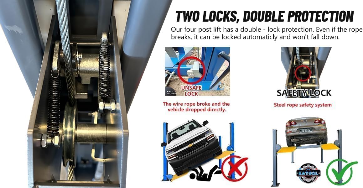 KATOOL 4 post car lift best,KATOOL 4 post car lift pros cons,should I buy KATOOL car lift,KATOOL 4 post lift vs alternatives,KATOOL 8500lbs lift worth buying,best portable 4 post car lift unboxing and complete package contents
