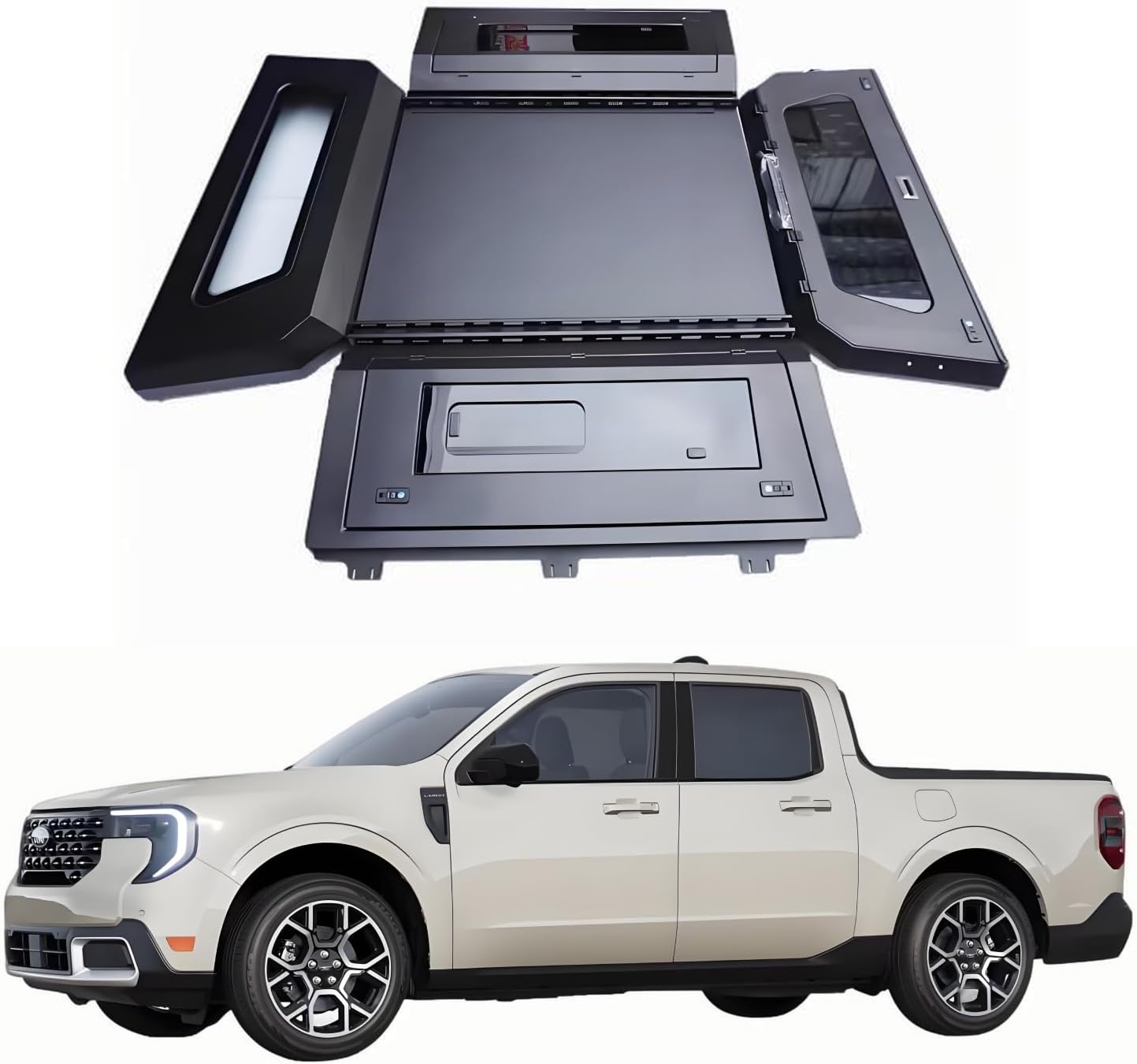 KDUTDS Ford Maverick tonneau cover,Ford Maverick hard bed cover worth it,best tonneau cover for Ford Maverick 2023,KDUTDS steel truck canopy pros cons,Ford Maverick bed cap vs tonneau cover,should I buy Ford Maverick locking bed cover - detailed features and technical specifications