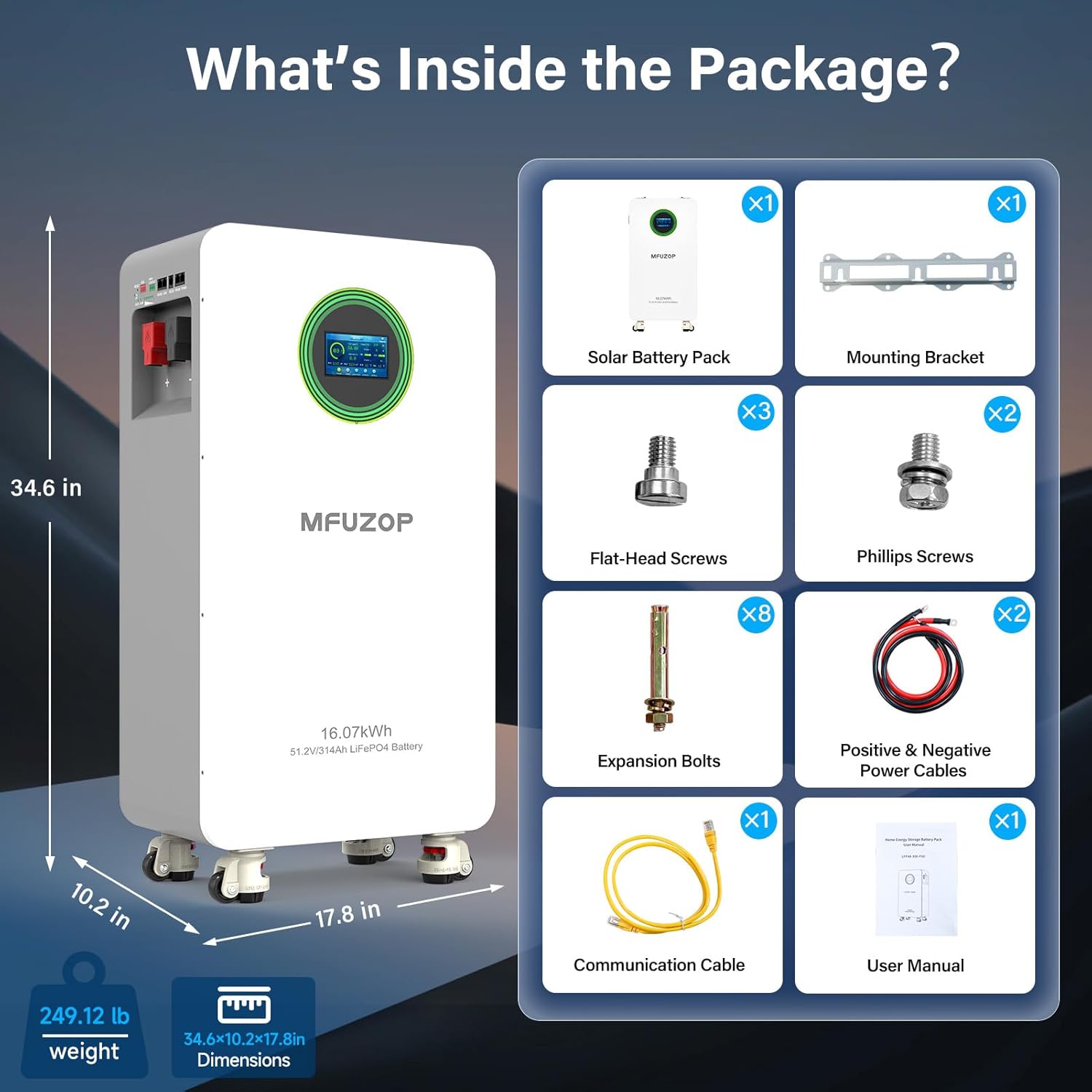 MFUZOP 48V 314Ah battery worth it,MFUZOP 48V battery pros cons,best 48V LiFePO4 home battery,should I buy MFUZOP solar battery,MFUZOP vs other solar batteries,MFUZOP 314Ah battery honest unboxing and complete package contents