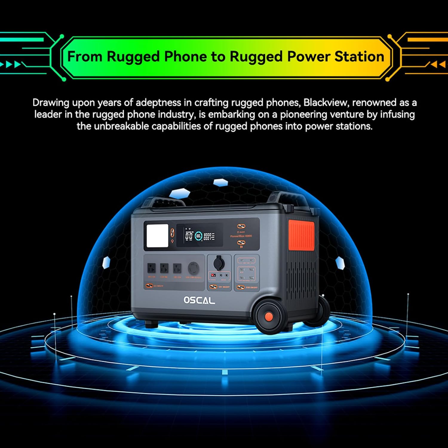 OSCAL 6000W solar power station,OSCAL PowerMax 6000 pros cons,best high wattage solar generator for home backup,OSCAL 7200Wh solar generator worth buying,OSCAL vs EcoFlow solar generator,2400W solar charging generator for camping unboxing and complete package contents