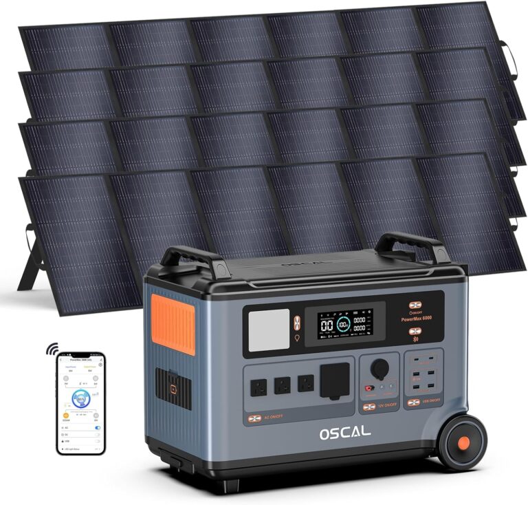 Image 1 of OSCAL PowerMax 6000 solar generator