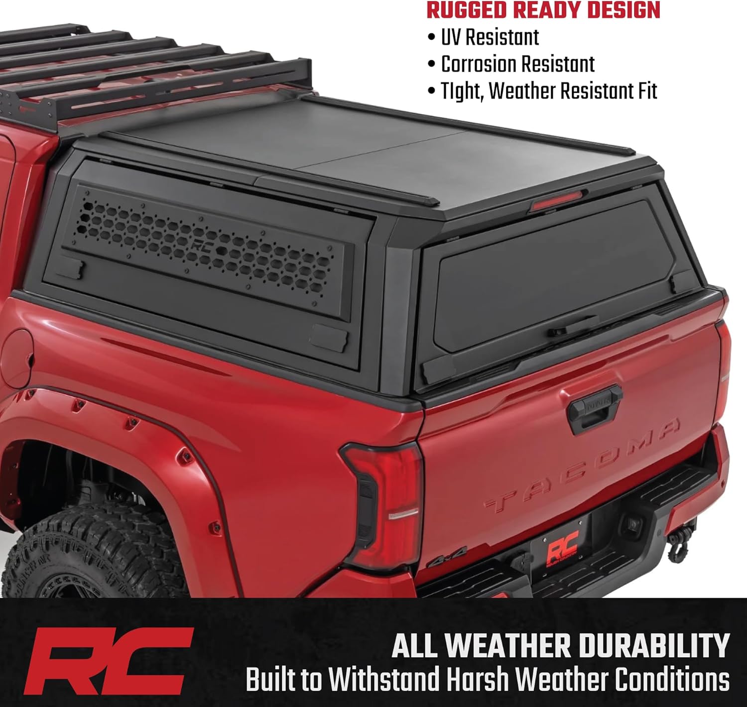 Rough Country bed cap Tacoma worth it,Rough Country Tacoma topper pros cons,best truck bed cap for Tacoma 2024,should I buy Rough Country bed cap,Rough Country bed cap vs alternatives,modular bed cap Tacoma honest review unboxing and complete package contents
