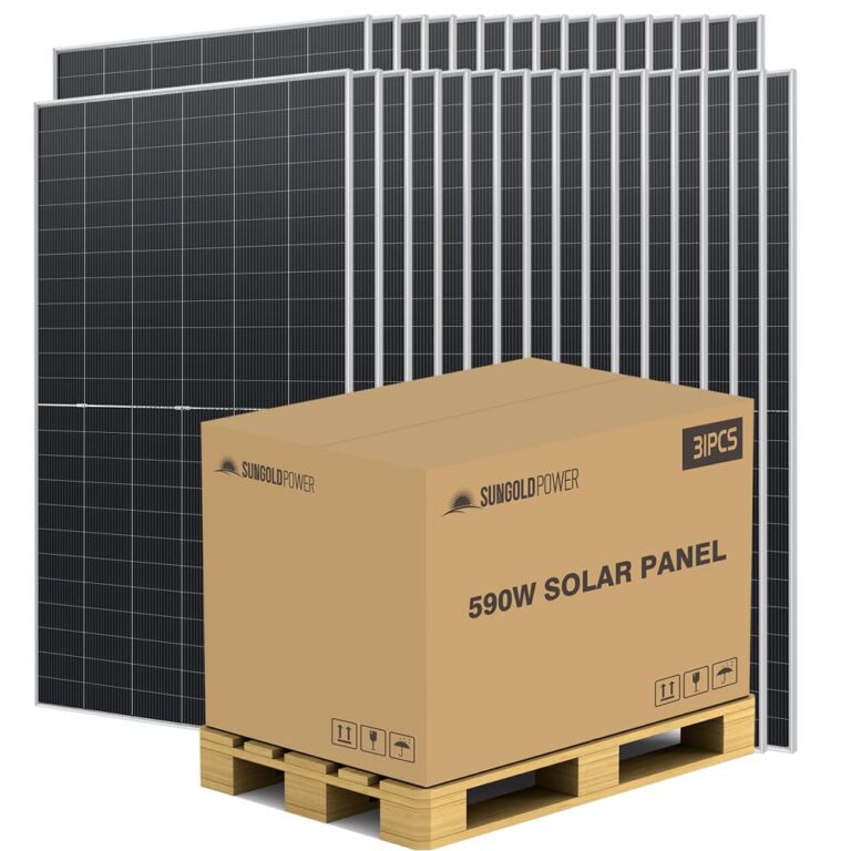 Image 1 of SUNGOLDPOWER 590W bifacial solar panels worth it