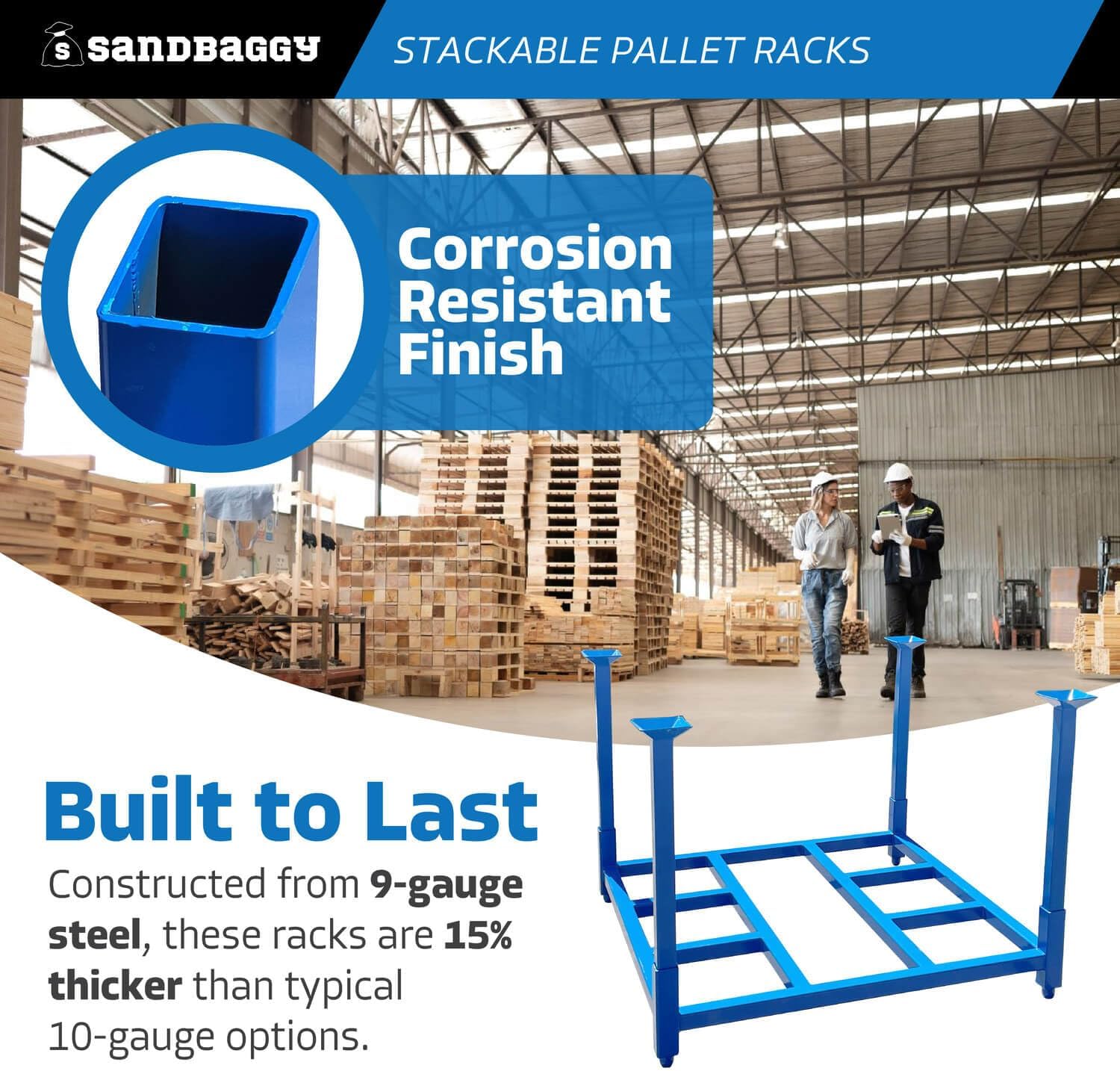 Sandbaggy pallet racks worth it,Sandbaggy pallet racks pros cons,best heavy duty stackable racks,should I buy Sandbaggy pallet racks,Sandbaggy vs other pallet racks,Sandbaggy 4000 lb racks honest performance testing and real-world results