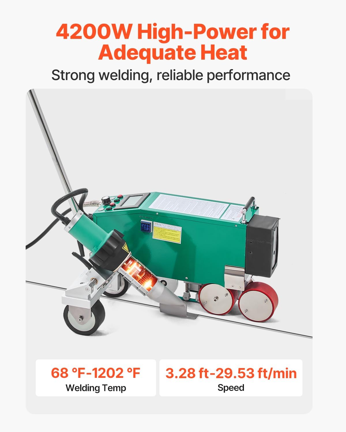 VEVOR roofing hot air welder 4200W,VEVOR PVC welding machine pros cons,best TPO welding tool for roofing,VEVOR hot air welder worth buying,high power roof welder for waterproofing,should I buy VEVOR welding machine unboxing and complete package contents