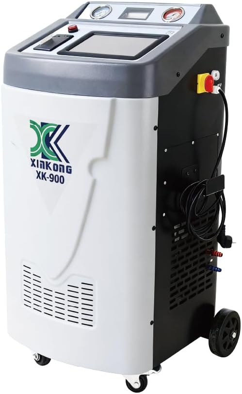 XK refrigerant recovery machine,best R-134A recovery machine,automotive AC recharge machine,hybrid car AC recycling machine,XK AC 900 machine worth buying,automatic refrigerant recovery machine pros cons - detailed features and technical specifications