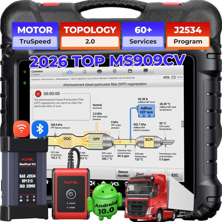 Image 1 of autel maxisys ms909cv truck scanner pros cons