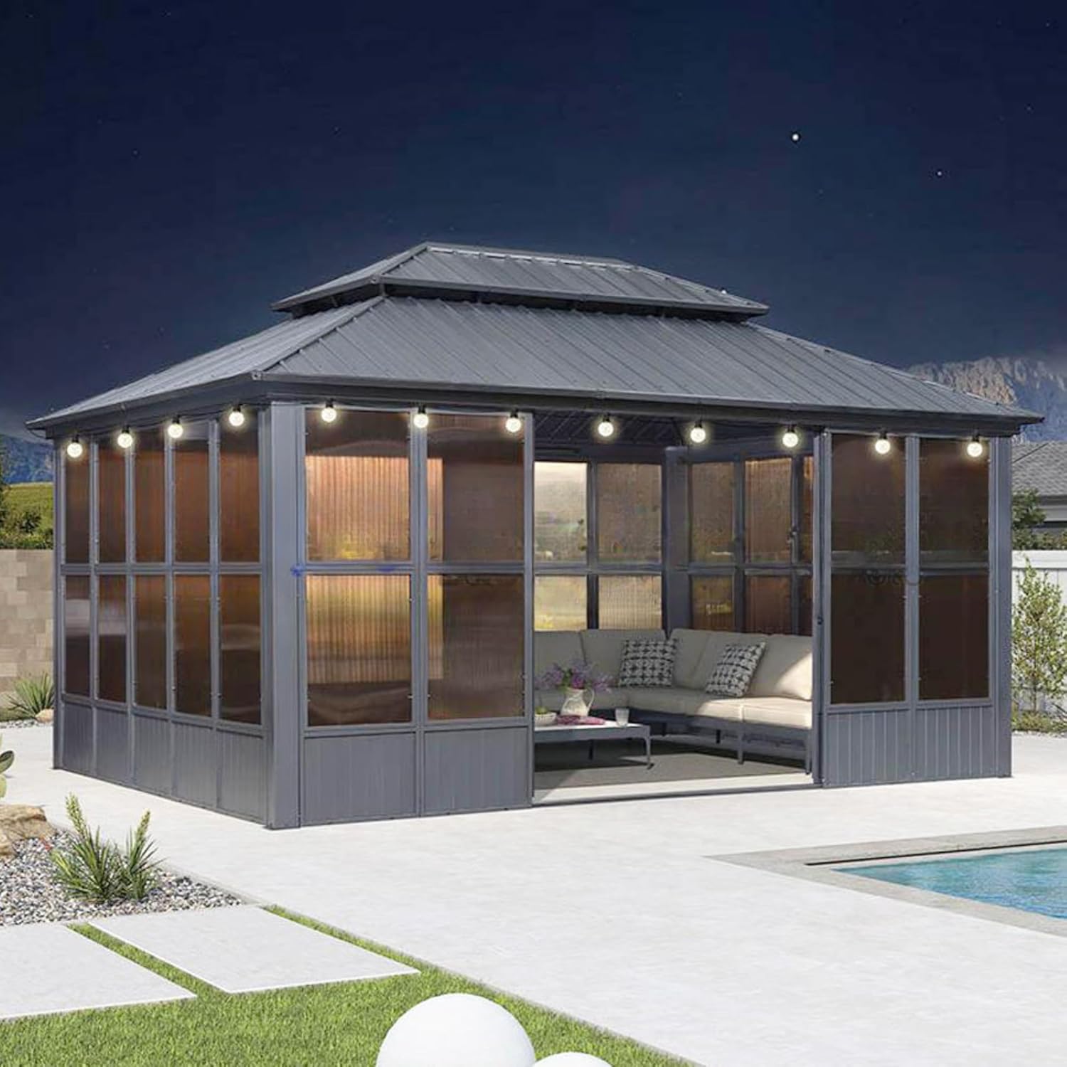 best 15x15 hardtop gazebo,15x15 hardtop gazebo worth buying,hardtop gazebo pros cons,aluminum hardtop gazebo vs alternatives,should I buy a 15x15 gazebo,all-season hardtop gazebo honest unboxing and complete package contents