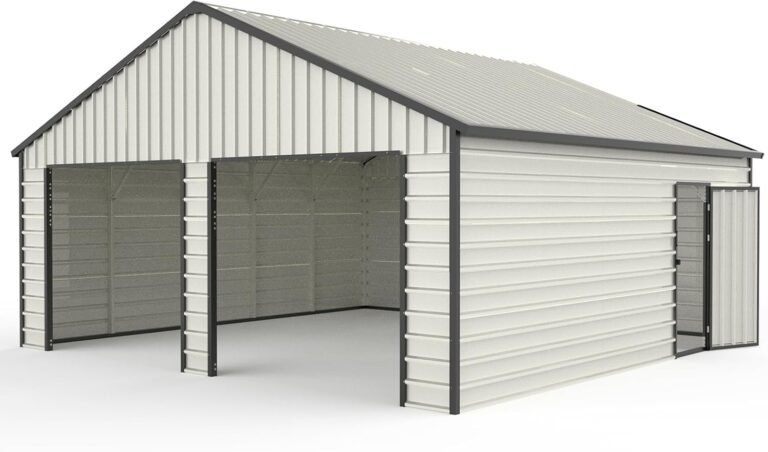 Image 1 of best 23x22 double garage metal shed