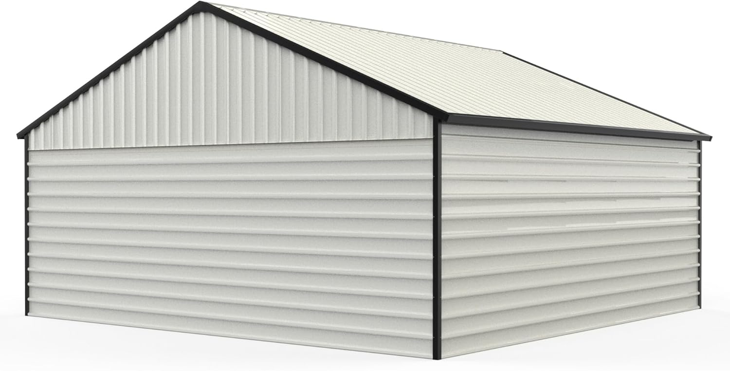 best 23x22 double garage metal shed,should I buy a 23x22 metal garage shed,23x22 metal shed vs wood building,23x22 double garage shed pros cons,23x22 metal shed worth buying,best large metal garage shed unboxing and complete package contents
