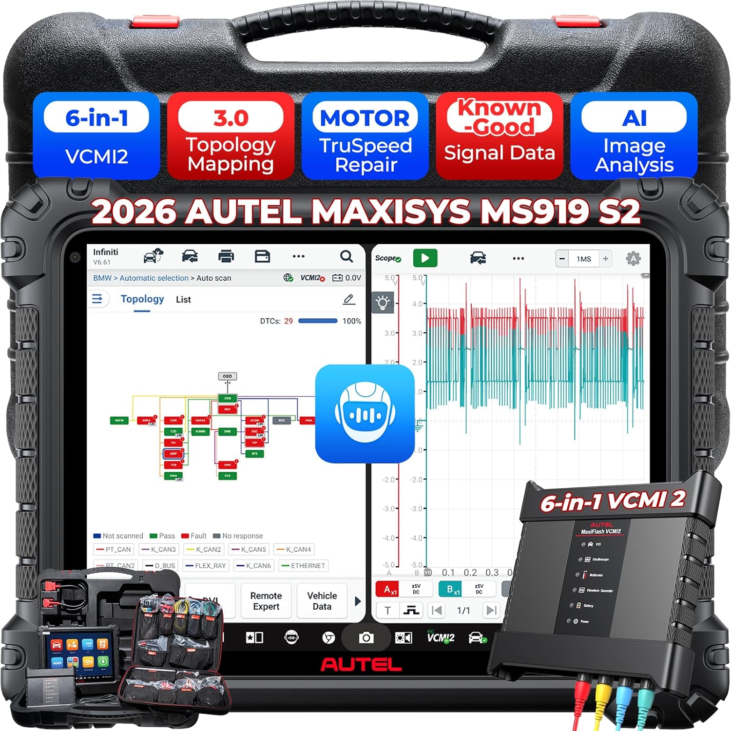 best Autel MaxiSys MS919 S2 scanner,should I buy Autel MaxiSys MS919 S2,Autel MS919 S2 vs Ultra S2,Autel MaxiSys MS919 S2 pros cons,Autel MS919 S2 worth buying,best diagnostic scanner for ECU programming - detailed features and technical specifications
