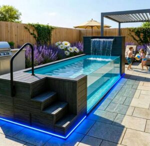 Image 1 of best above ground fiberglass pool