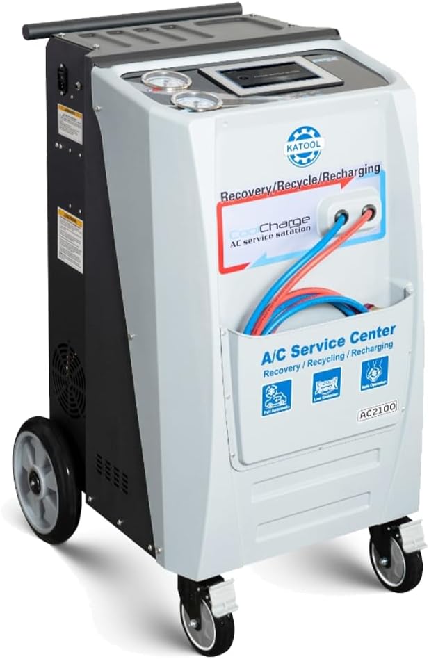 best automatic refrigerant recovery machine,buy AC2100 refrigerant recovery machine,R134a R1234yf recovery machine worth it,automatic AC recovery machine pros cons,best automotive AC service machine,AC2100 vs other recovery machines - detailed features and technical specifications