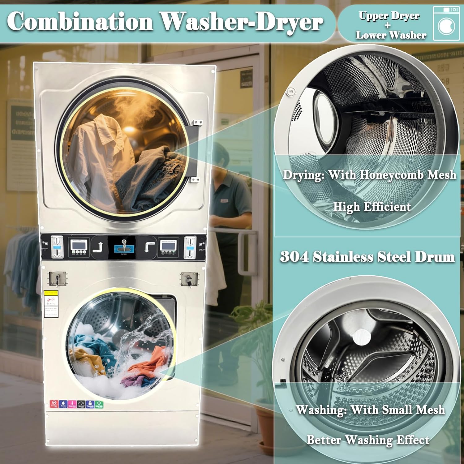 Step-by-step guide for best commercial washer dryer combo,commercial washer dryer worth buying,washer dryer combo pros cons,commercial laundry machine vs alternatives,should I buy a stacked washer dryer,best coin operated laundry machine - complete tutorial