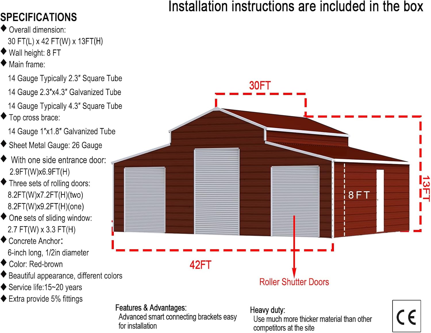 best heavy duty metal garage shed,metal garage shed worth buying,heavy duty steel shed pros cons,42x30 metal shed vs alternatives,should I buy a TTBKA metal shed,best large metal storage building unboxing and complete package contents