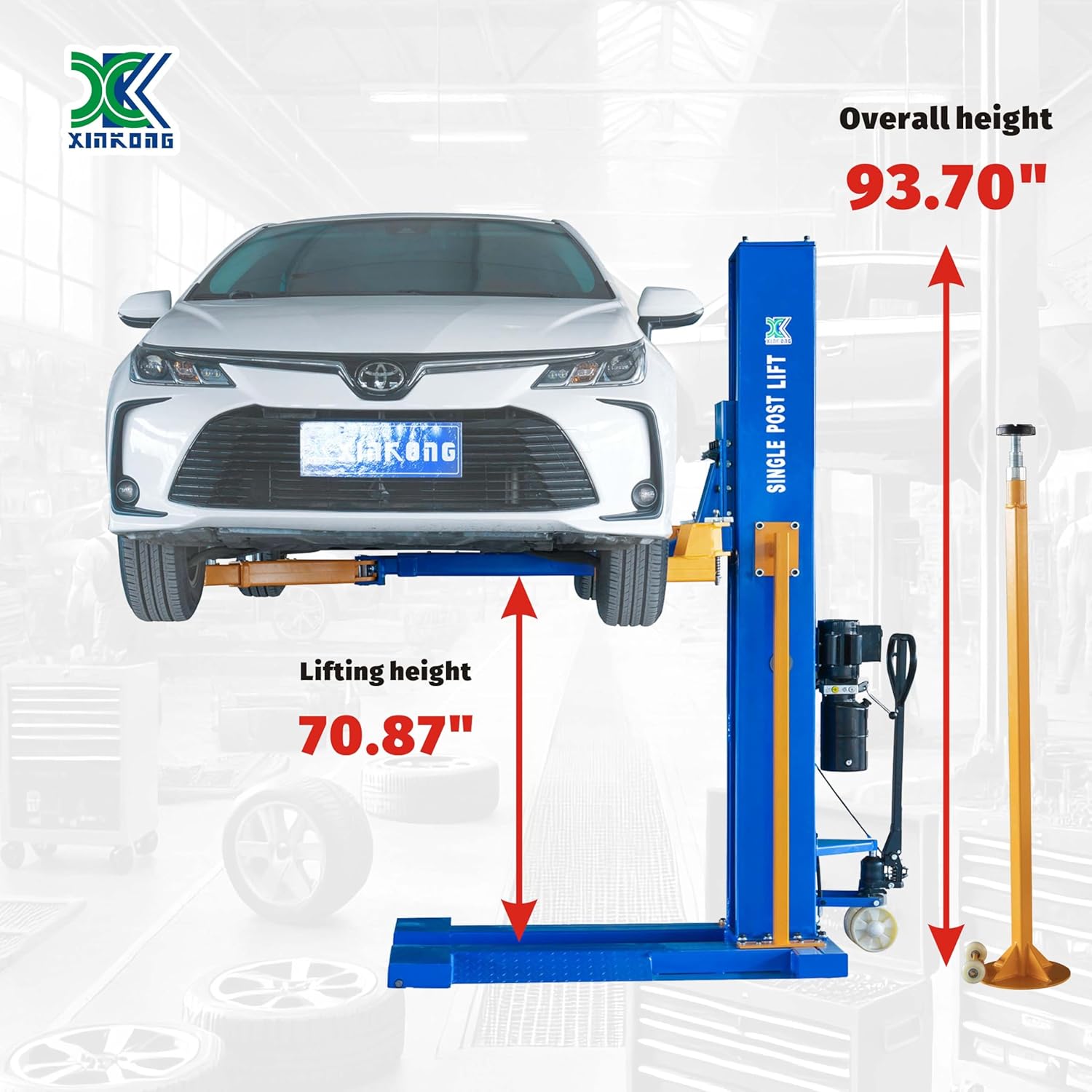 Step-by-step guide for best single post lift for home garage,XK M6200 lift pros cons,should I buy a single post lift,single post lift vs two post lift,buying a mobile car lift for home use,XK M6200 worth buying - complete tutorial