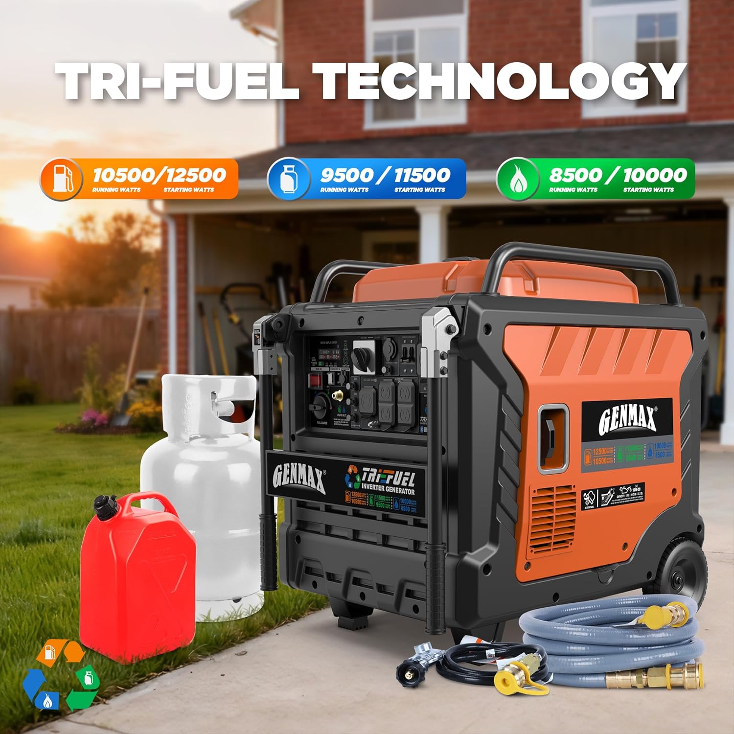 best tri fuel inverter generator,should I buy a tri fuel inverter generator,tri fuel generator pros cons,GENMAX 12500W inverter generator worth buying,best quiet generator for home backup,tri fuel generator vs dual fuel unboxing and complete package contents