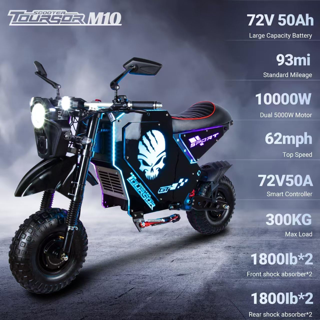 buy 10000w electric motorcycle,10000w electric dirt bike worth buying,72v 50ah electric motorcycle pros cons,should i buy a dual motor electric motorcycle,best 62 mph electric motorcycle,long range electric motorcycle 93 miles unboxing and complete package contents