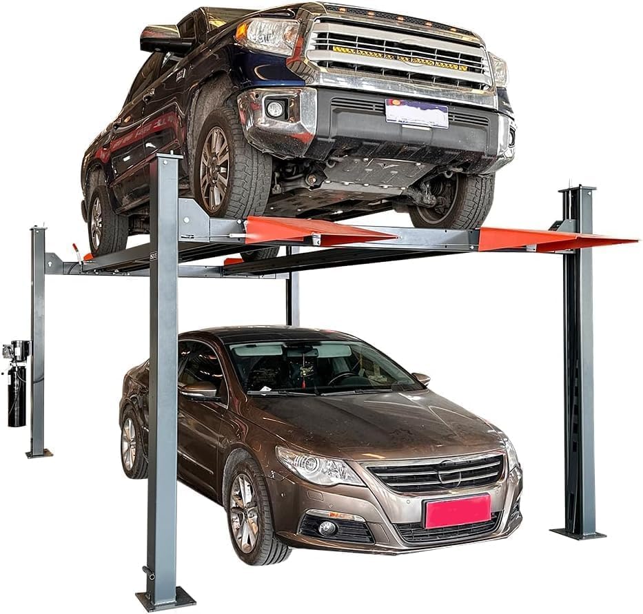 buy 11000 lb 4 post car lift,should I buy a 4 post car lift,11000 lb 4 post lift pros cons,best extra tall car lift for garage,4 post car lift vs 2 post lift,heavy duty parking lift worth buying - detailed features and technical specifications