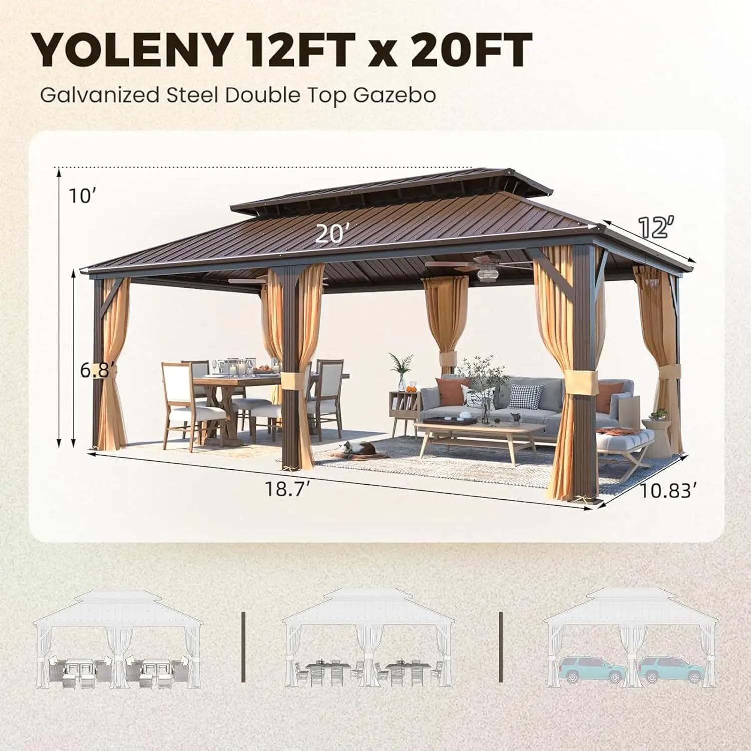 Step-by-step guide for buy 12x20 hardtop gazebo,12x20 gazebo worth buying,hardtop gazebo pros cons,best 12x20 outdoor pavilion,aluminum frame gazebo vs alternatives,should I buy a double roof gazebo - complete tutorial