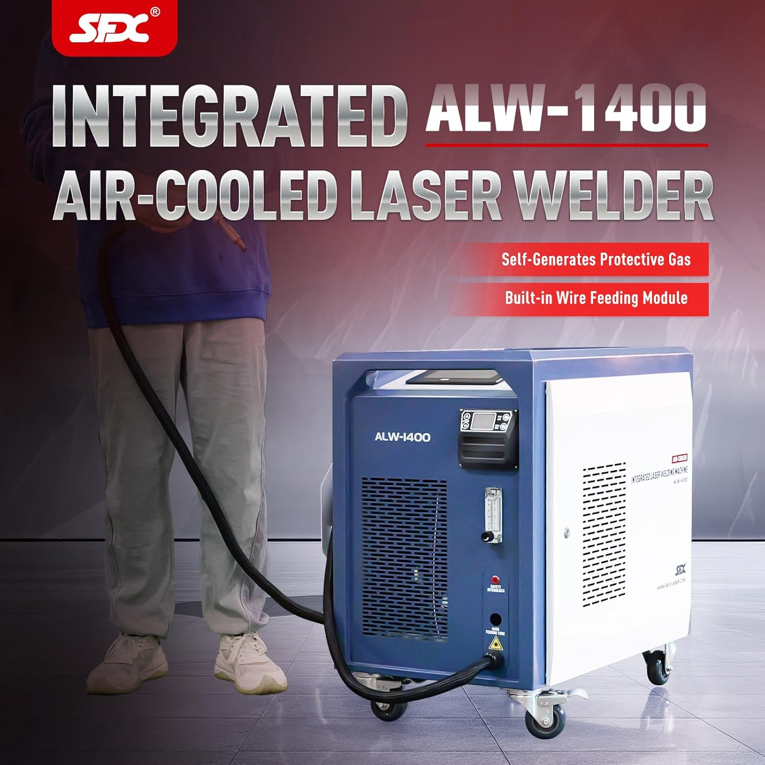 buy 1400W laser welding machine,1400W laser welder worth buying,best self-generating gas laser welder,SFX laser welder pros cons,should I buy an integrated laser welder,1400W laser welding machine vs alternatives unboxing and complete package contents