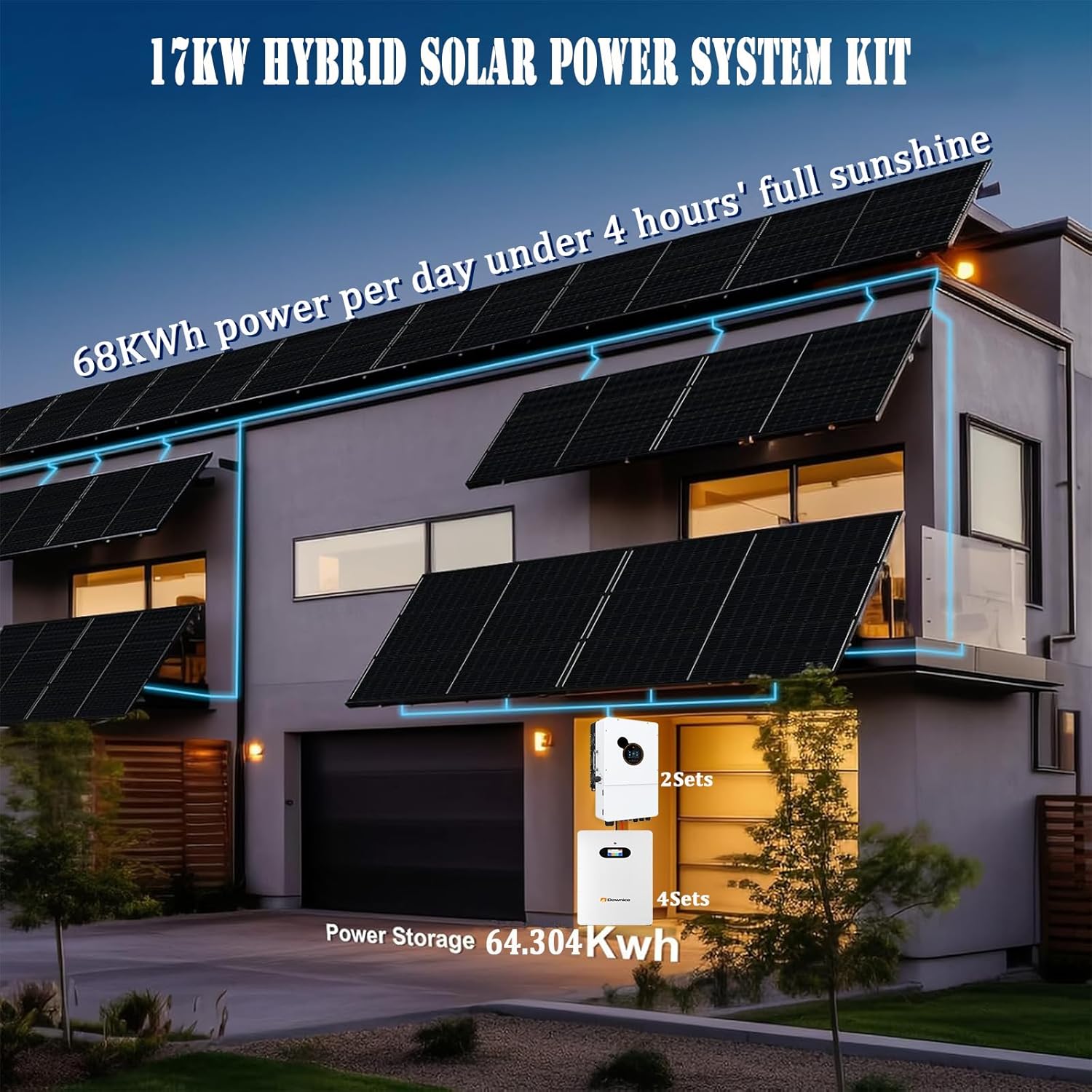 buy 17KW hybrid solar power system,17KW solar system worth buying,best 17KW solar power kit,Dawnice 17KW solar system honest,17KW solar system pros cons,17KW hybrid system vs alternatives unboxing and complete package contents