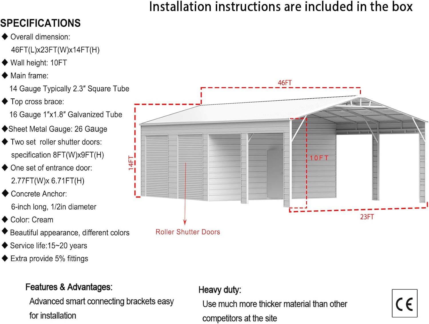 Step-by-step guide for buy 23x46 steel garage shed,23x46 metal building worth buying,best 23x46 steel garage,TTBKA steel garage pros cons,should I buy a 23x46 metal shed,23x46 steel garage vs alternatives - complete tutorial