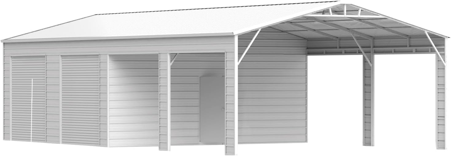 buy 23x46ft metal garage,23x46ft metal garage worth it,best heavy duty metal garage,KoreJetMetal garage pros cons,metal garage vs pole barn,should I buy a metal garage - detailed features and technical specifications