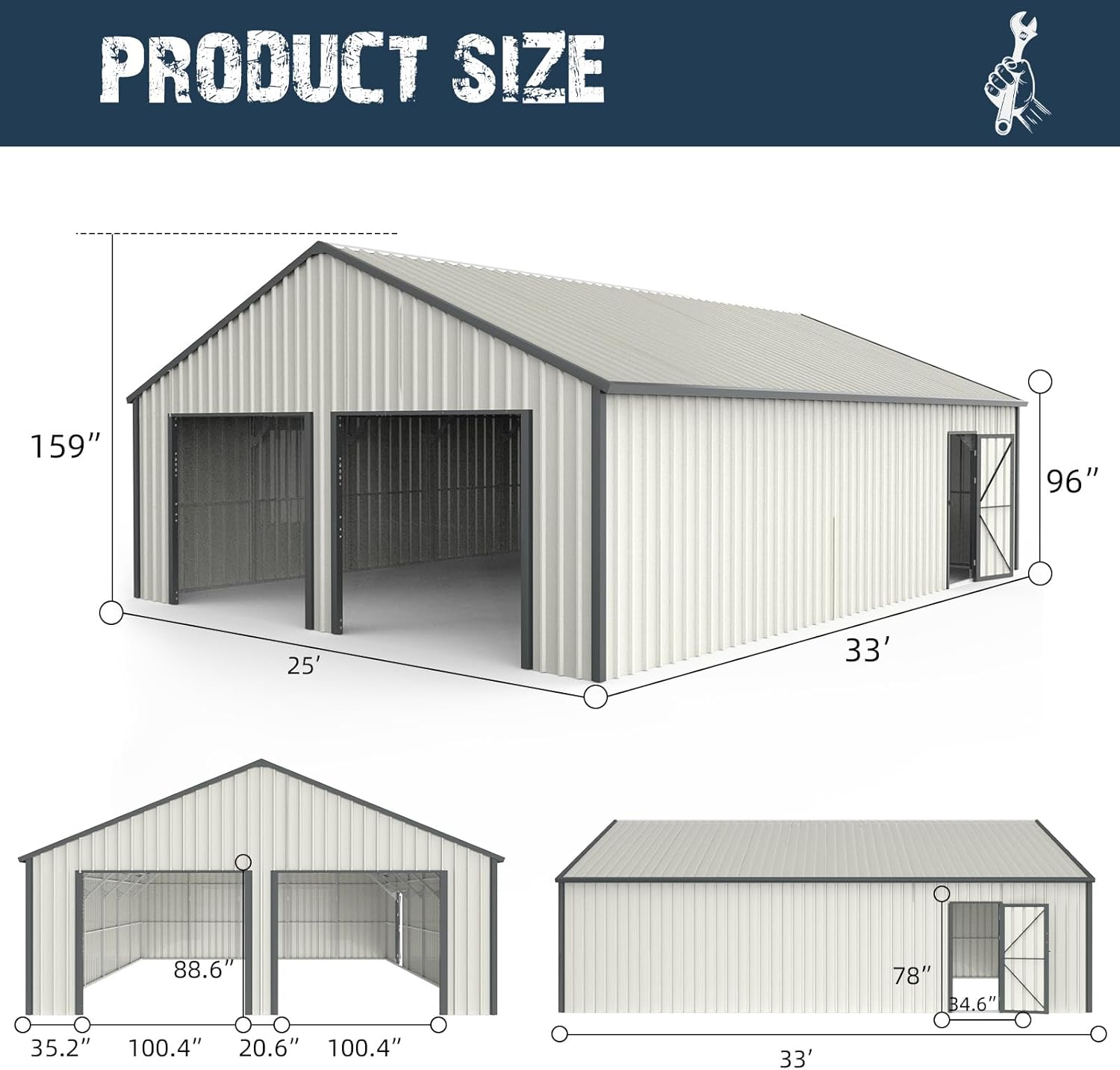 buy 25x33 metal garage shed,25x33 metal shed worth buying,best large metal garage shed,25x33 garage shed pros cons,metal garage shed vs alternatives,should I buy a 25x33 metal shed unboxing and complete package contents