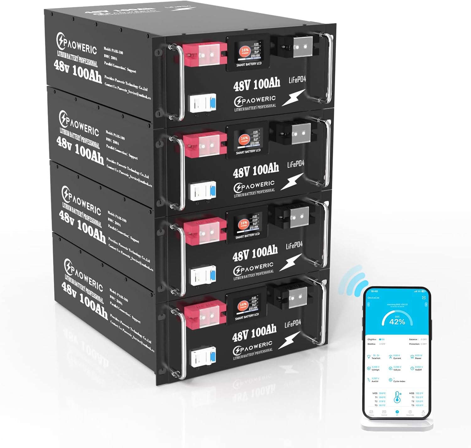buy 48V 100Ah LiFePO4 battery,48V 100Ah LiFePO4 battery pros cons,best 48V lithium battery for solar storage,should I buy Paoweric 48V battery,48V 100Ah LiFePO4 battery worth buying,Paoweric 48V battery vs alternatives - detailed features and technical specifications