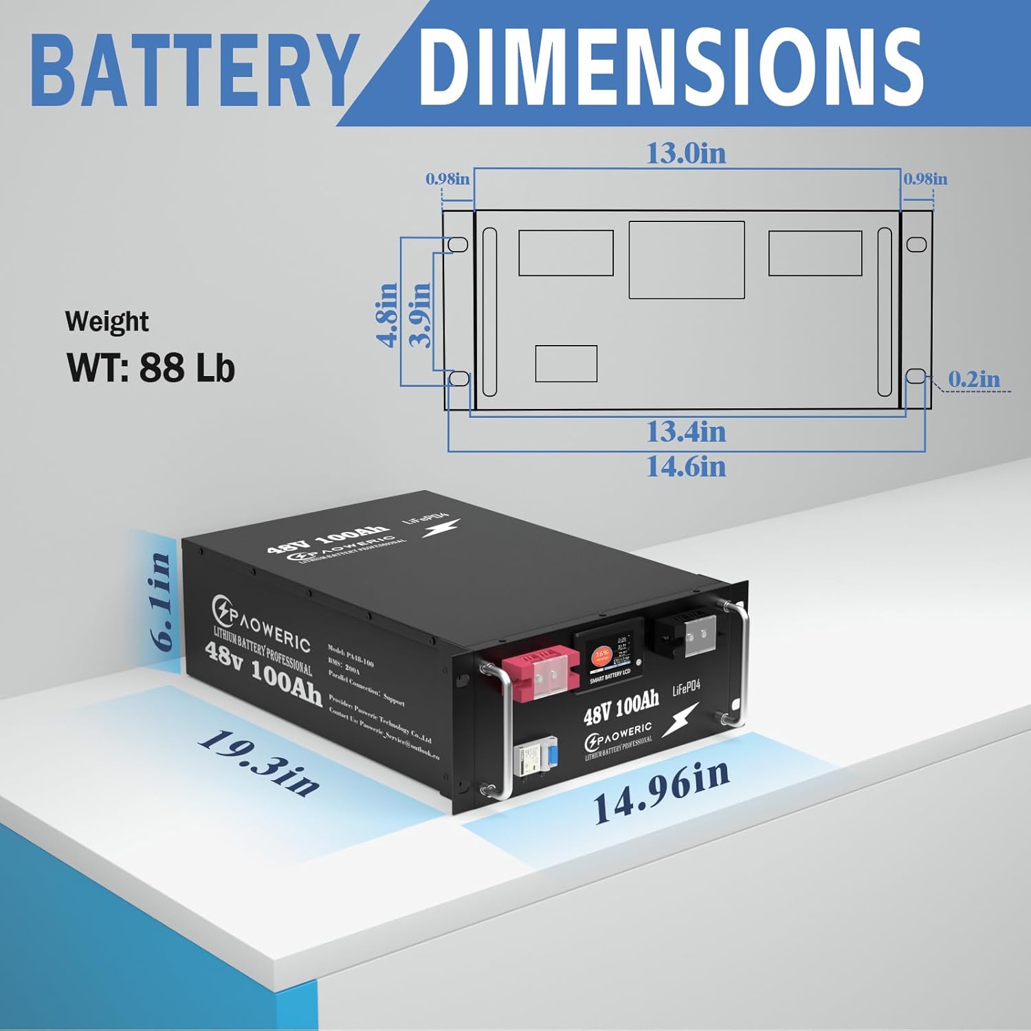 buy 48V 100Ah LiFePO4 battery,best 48V lithium battery for solar,Paoweric 48V 100Ah battery specs,48V 100Ah LiFePO4 vs lead acid,should I buy 48V LiFePO4 battery,48V 100Ah battery parallel connection unboxing and complete package contents