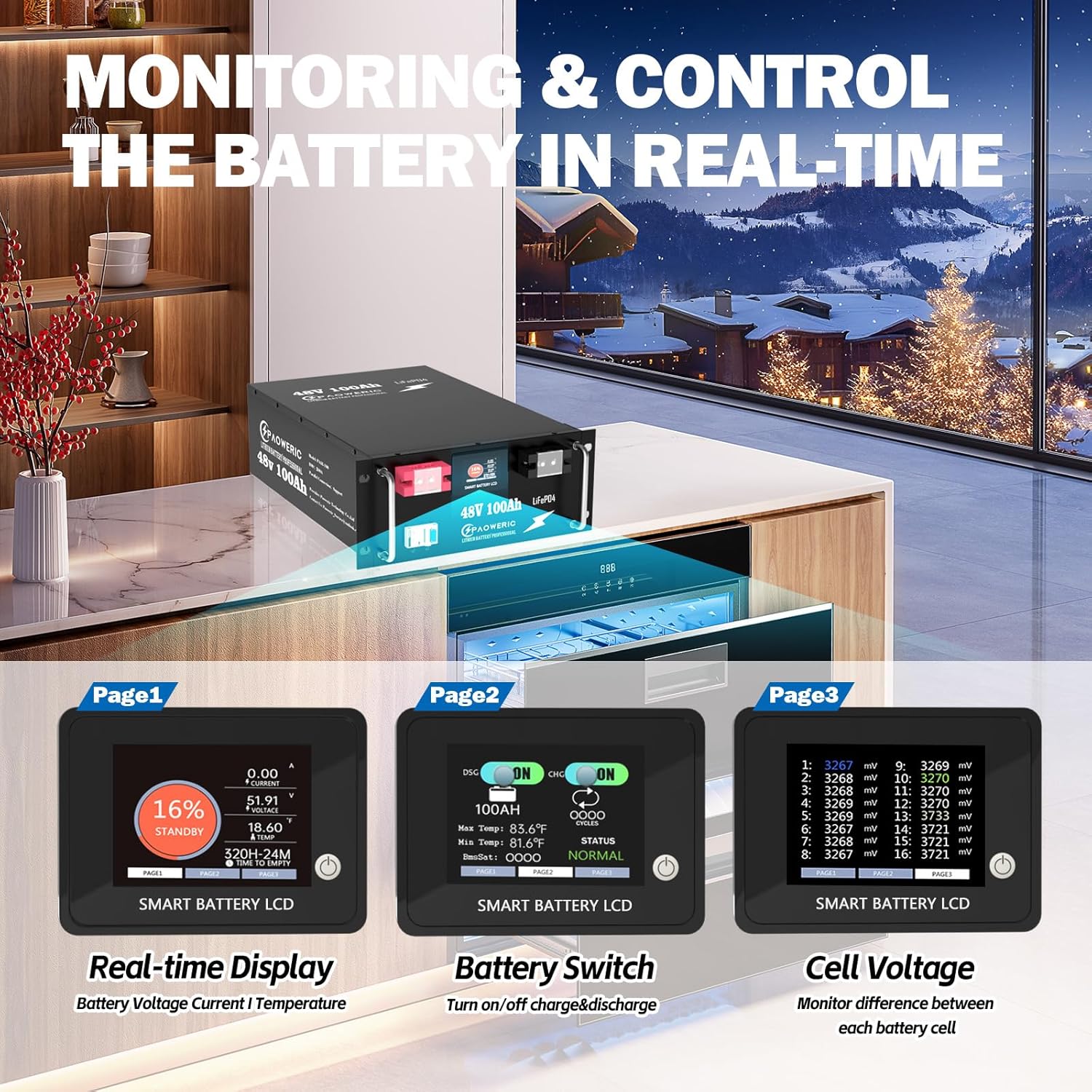 buy 48V 100Ah LiFePO4 battery,best 48V lithium battery for solar,Paoweric 48V 100Ah battery specs,48V 100Ah LiFePO4 vs lead acid,should I buy 48V LiFePO4 battery,48V 100Ah battery parallel connection performance testing and real-world results