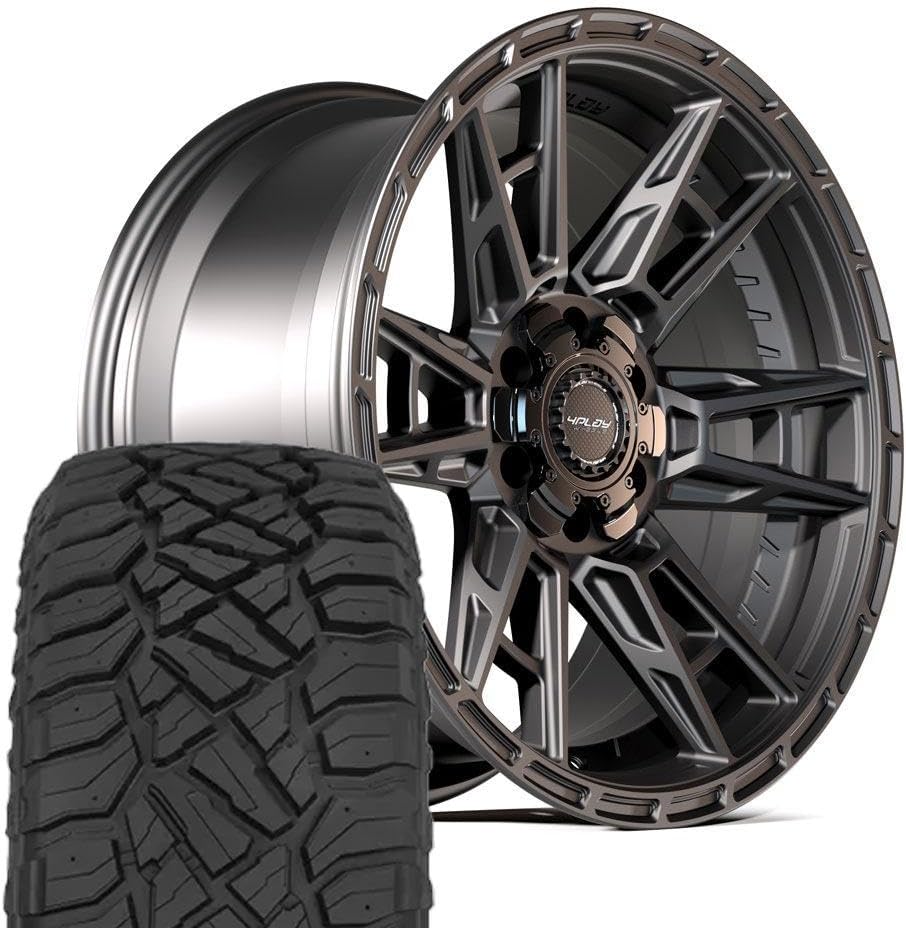 buy 4PLAY wheels 4PS20 rims tires,4PLAY wheels terra max RT 33x12.50,17x9 5x127 5x139.7 rims set of 5,best wheel and tire package for truck,4PLAY 4PS20 17 inch satin black pros cons,4PLAY wheels worth buying - detailed features and technical specifications