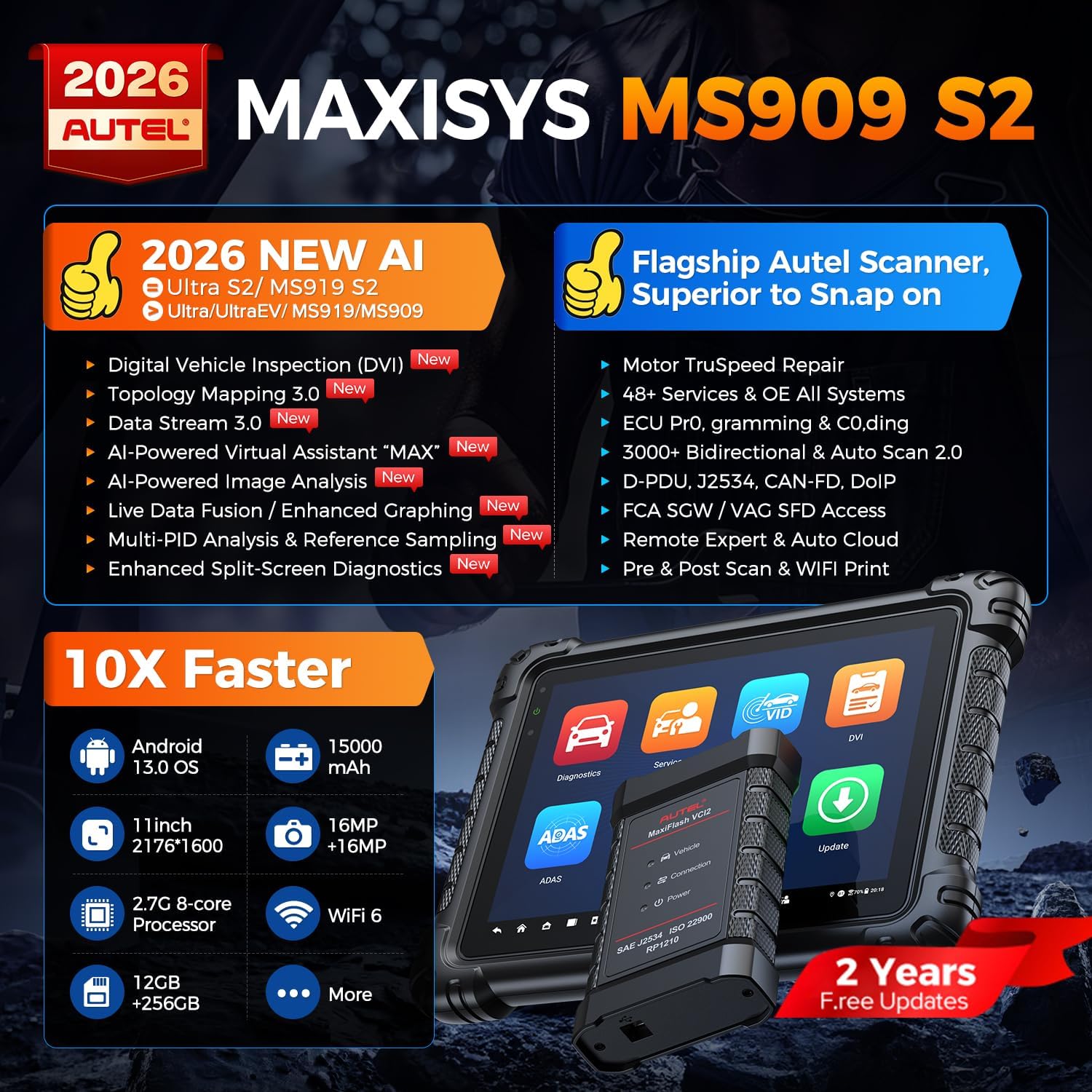 buy Autel MS909 S2,should I buy Autel MS909 S2,Autel MS909 S2 vs alternatives,Autel MS909 S2 pros cons,best diagnostic scanner for auto shop,Autel MS909 S2 worth buying unboxing and complete package contents