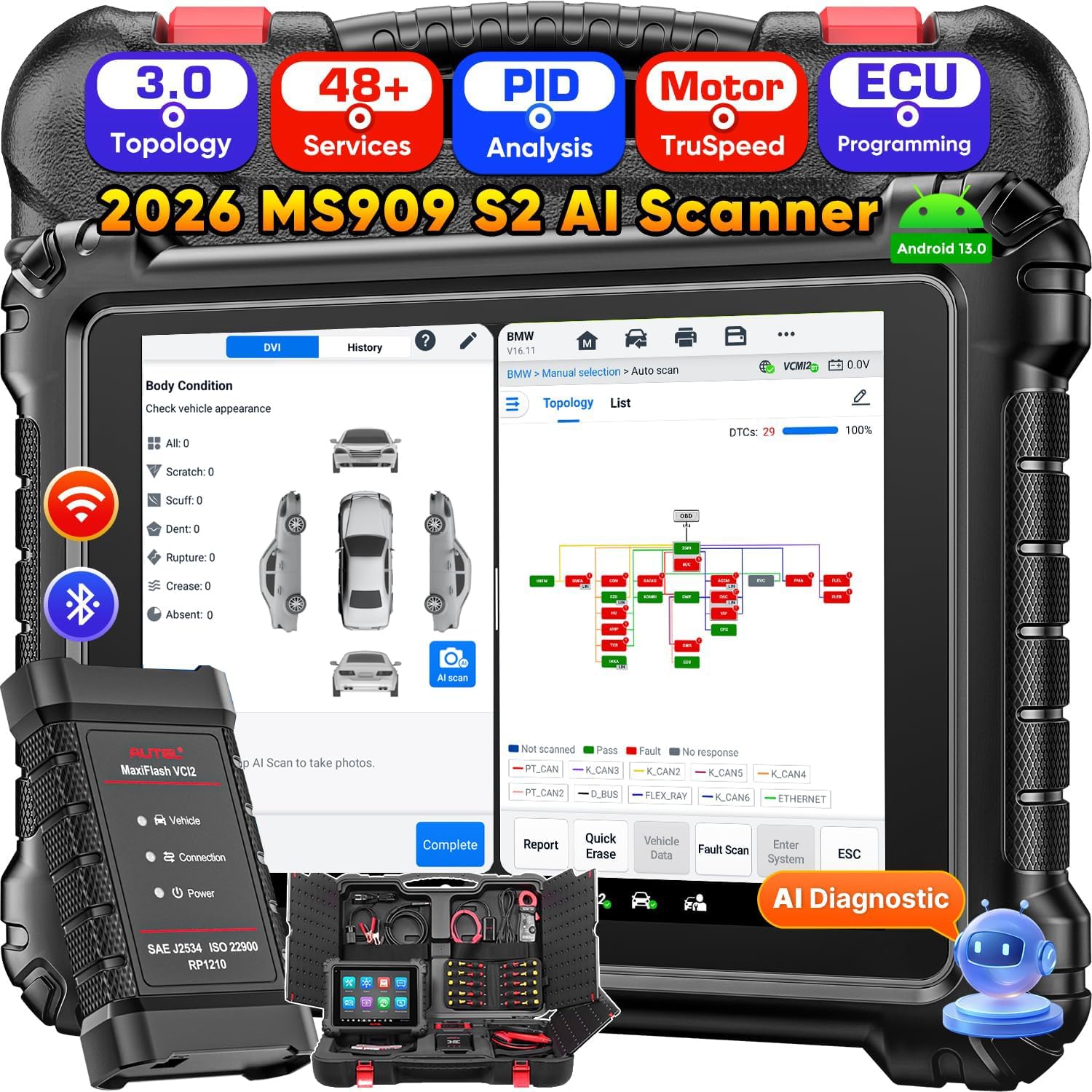 buy Autel MaxiSys MS909 S2,Autel MS909 S2 vs Ultra S2,Autel MS909 S2 pros cons,is Autel MS909 S2 worth it,best Autel car diagnostic scanner,Autel MS909 S2 features - detailed features and technical specifications