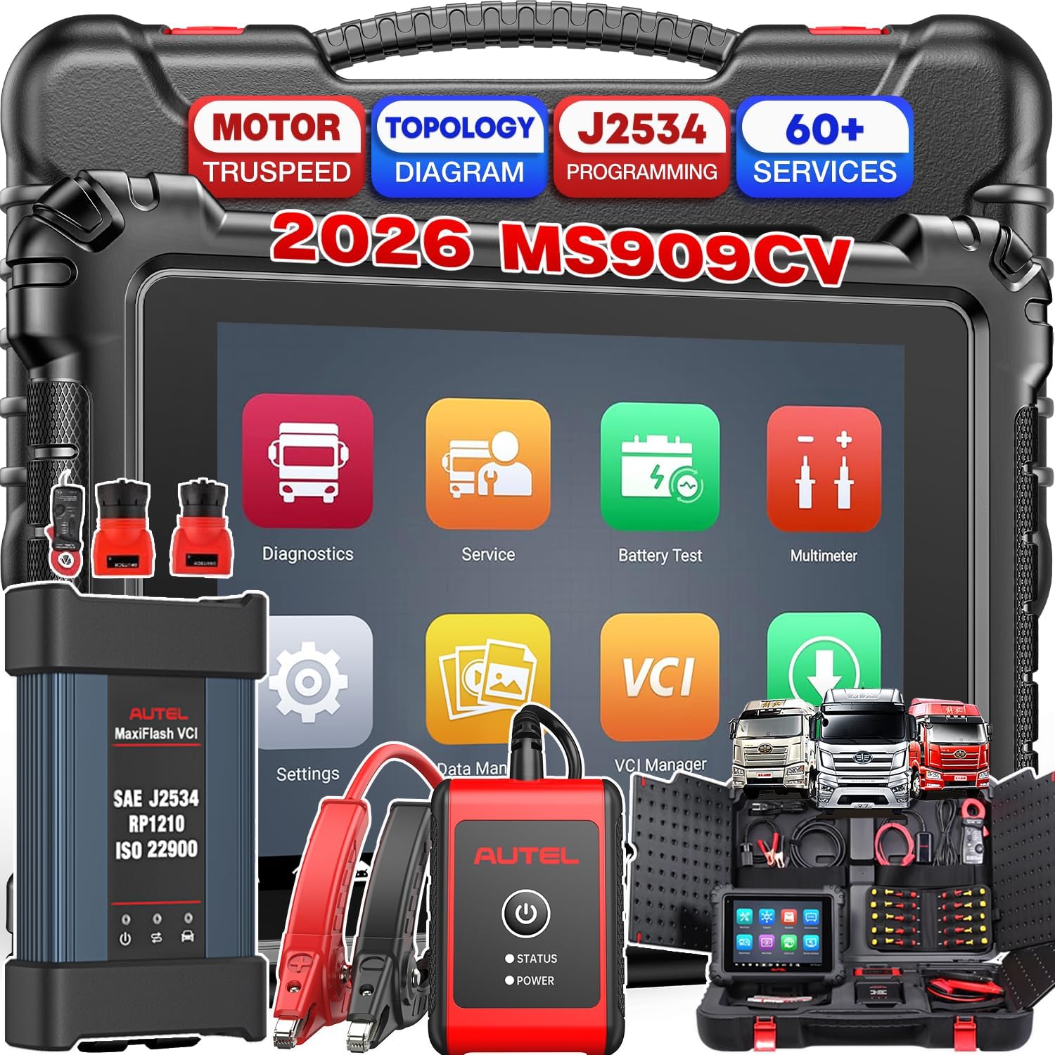 buy Autel MaxiSys MS909CV truck scanner,should I buy Autel MS909CV,Autel MS909CV vs MS908CV,best heavy duty truck scanner 2026,Autel MS909CV pros cons,Autel MaxiSys MS909CV worth buying - detailed features and technical specifications