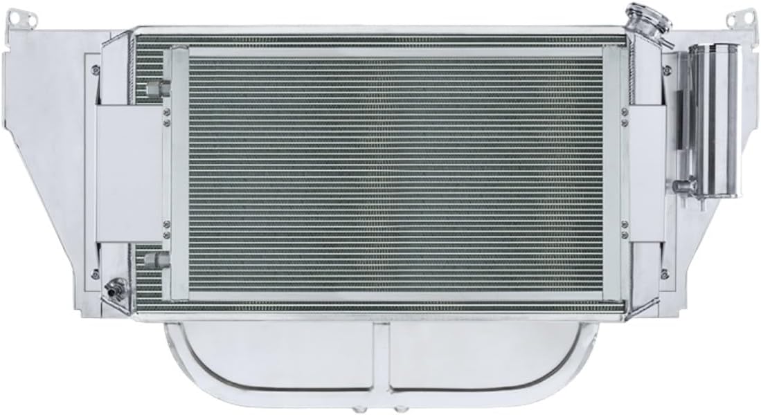 buy Cold Case radiator 1955 Chevy,Cold Case radiator 1955 Chevy LS swap,Cold Case CCRCHT56355LSK radiator review,best radiator for 1955 Chevy LS,Cold Case radiator dual fan kit worth it,1955 Chevy radiator dual fan specs unboxing and complete package contents