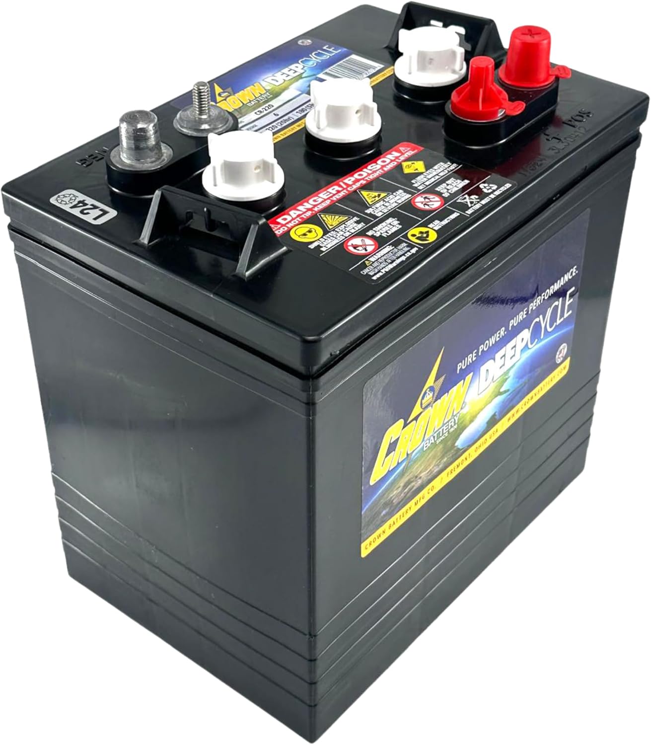 buy Crown CR-220 battery,Crown CR-220 6V 220Ah deep cycle battery,best GC2 battery for golf carts,Crown CR-220 vs Trojan T-105,Crown CR-220 pros cons,is Crown CR-220 worth buying unboxing and complete package contents